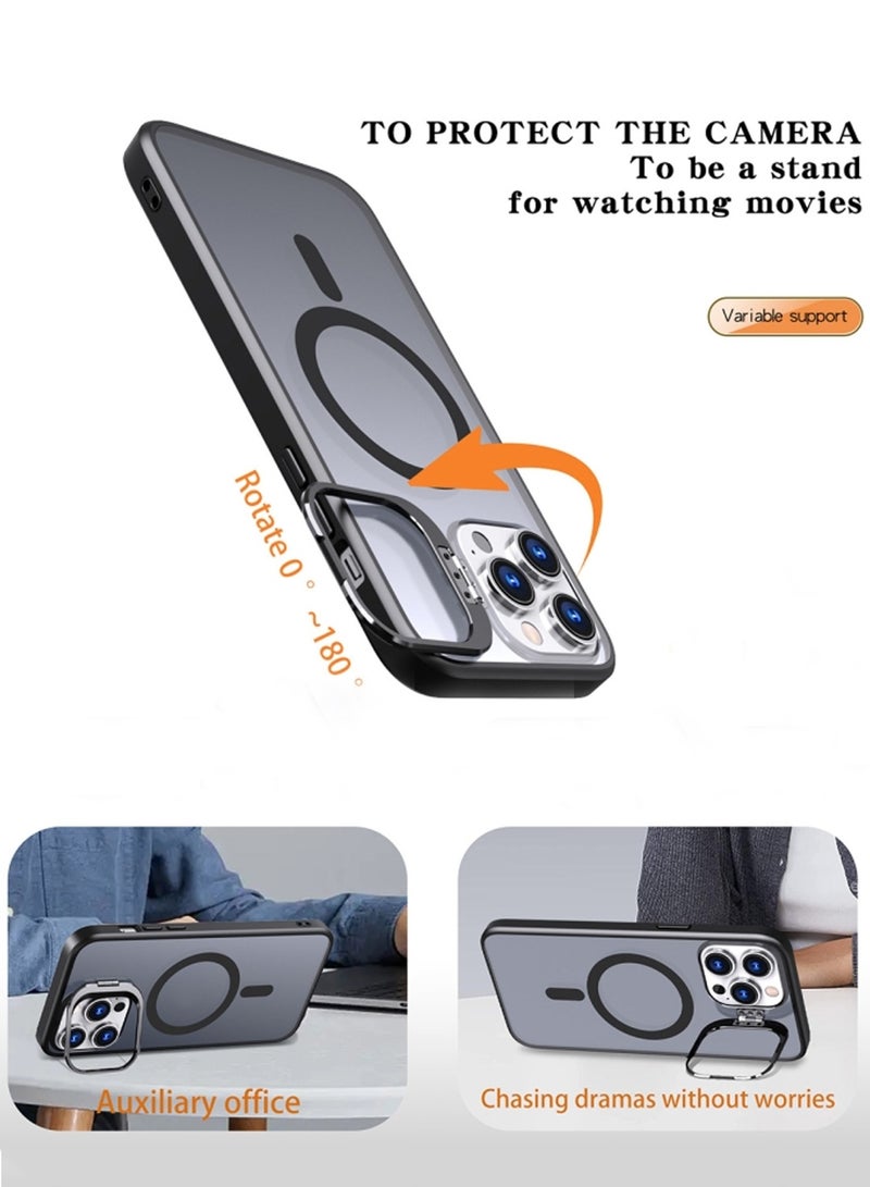 HEROCKX iPhone 16 Pro Max Case 【Full Shockproof Protection】Magnetic MagSafe Translucent Matte Back Slim Phone Cover With Strong Magnet - Image 5